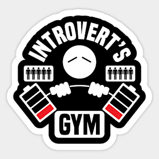 Introvert's gym Sticker